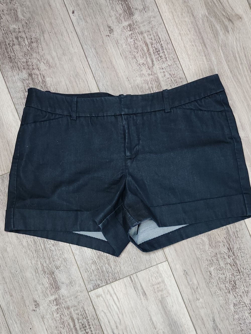 Mossimo Supply Co. Black Cuffed Stretch Shorts